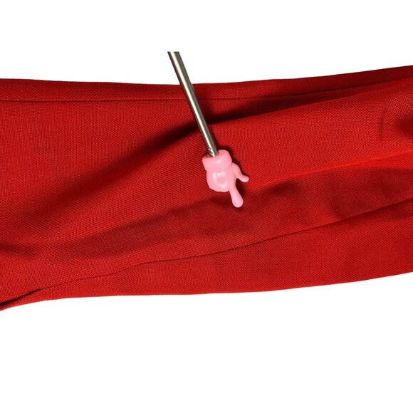 Vintage JG Hook Blazer Jacket Coat Women's 10 Red Gold Anchor Buttons Nautical - Picture 10 of 10